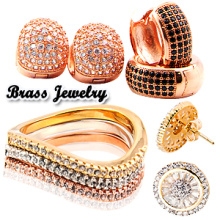 Мода 925 Серебряные ювелирные кольца и серьги / латунные украшения